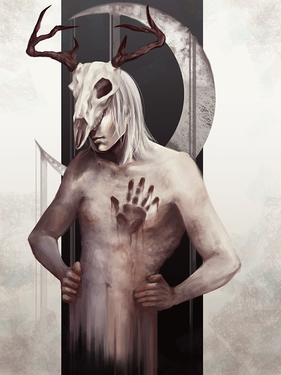 "Bad Moon Rising" by Ace Ubl, giclee on canvas "Bad Moon Rising" by Ace Ubl, giclee on canvas