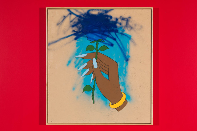 Awol Erizku, ‘First Take - Travis Scott’, 2016, Painting, Acrylic on wooden panel, Nina Johnson