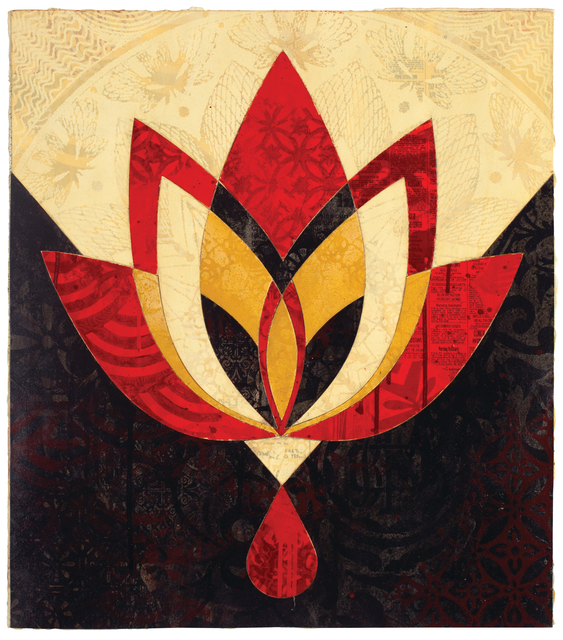 Shepard Fairey (OBEY), ‘Bleeding Lotus, Version 1’, 2018, Galerie Ernst Hilger