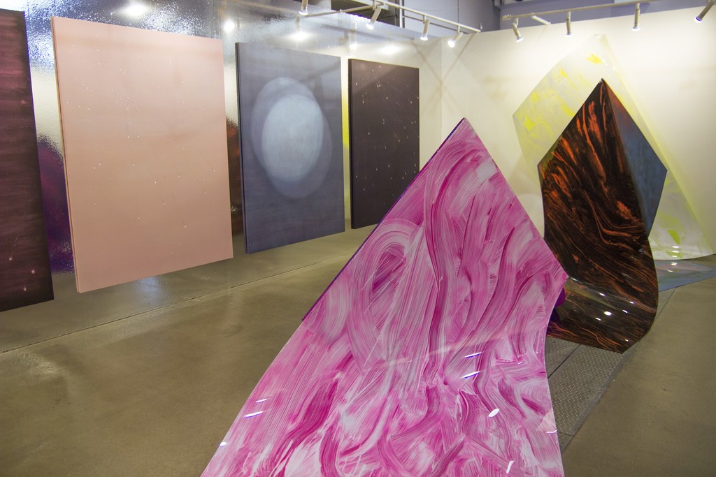 Gallery's booth (No. 5.02) with artworks by young gallery's artists Rosanda Sorakaitė and Povilas Ramanauskas (Povilas Ramanauskas was awarded as the best young artist of the fair and gallery "Meno parkas" was selected as one of the best 7 galleries in the fair). Gallery's booth (No. 5.02) with artworks by young gallery's artists Rosanda Sorakaitė and Povilas Ramanauskas (Povilas Ramanauskas was awarded as the best young artist of the fair and gallery "Meno parkas" was selected as one of the best 7 galleries in the fair).