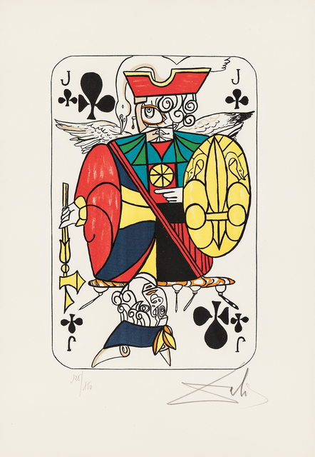 Salvador Dalí, ‘Four Images of Club Cards from the suite Playing Cards’, 1972, Skinner