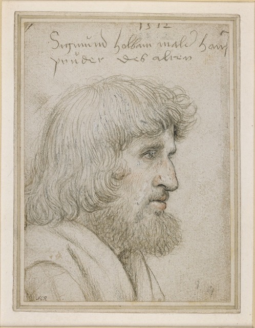Hans Holbein the Elder, ‘Portrait of the artist’s brother Sigmund’, 1512, Print, Silverpoint, with black and red chalk, heightened with white bodycolour; on white prepared paper, British Museum