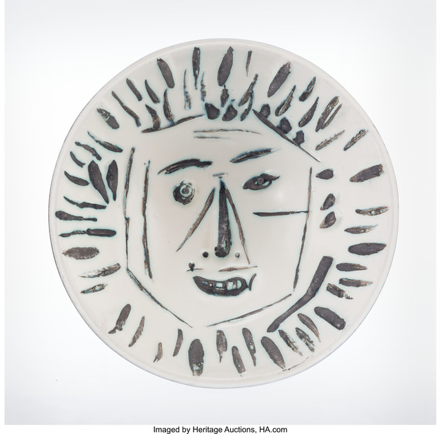 Pablo Picasso, ‘Visage de face’, circa 1960-Madoura, Heritage Auctions