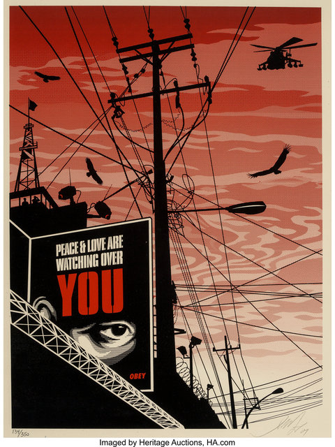 Shepard Fairey (OBEY), ‘Big Brother City’, 2007, Heritage Auctions