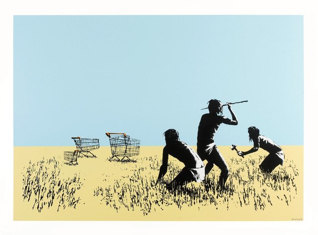 Banksy, ‘Trolleys (Color- Signed)’, 2007, JG Contemporary