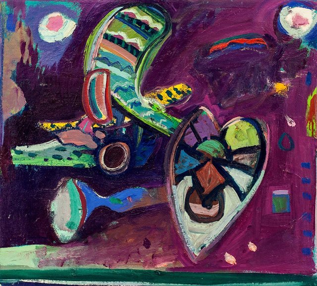 Jay Milder, ‘Untitled, Abstract Composition with a Heart’, Lions Gallery