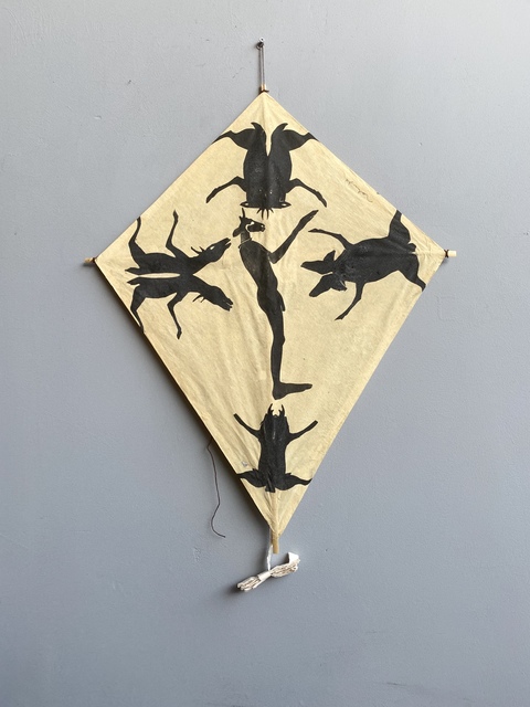 Francisco Toledo, ‘Kite’, 2005 -2014, Drawing, Collage or other Work on Paper, Ink, gouache on handmade paper, ROSEGALLERY