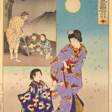 Toyohara Chikanobu, Two Brothers Choko and Chorei (Zhang Xiao and Zhang Li) (1891)