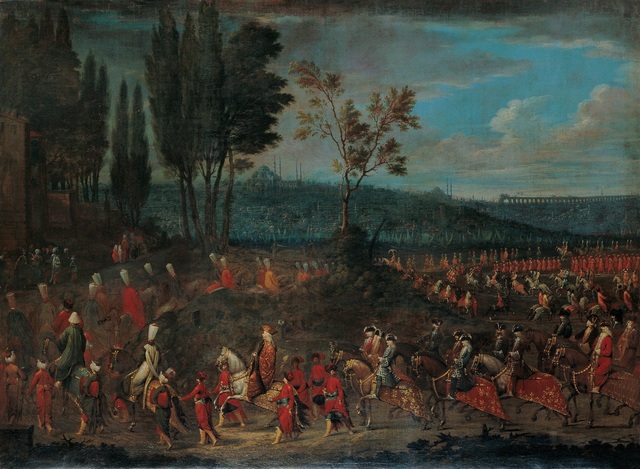 The Ambassadorial Procession — Jean Baptiste Vanmour (1700)