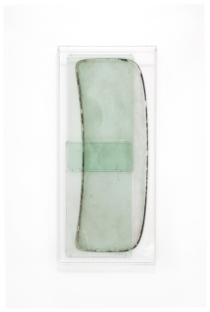 Anneke Eussen, ‘Now (01)’, 2021, Sculpture, 3 time stained car panes mounted on wood in plexibox frame, Tatjana Pieters