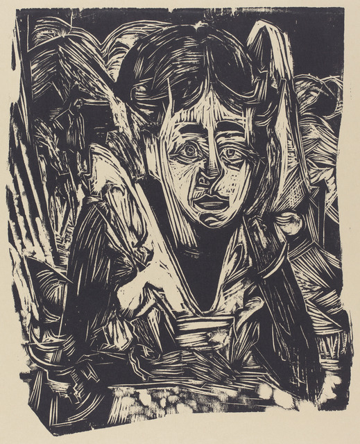 Ernst Ludwig Kirchner | Girl Dreaming (1918) | Artsy