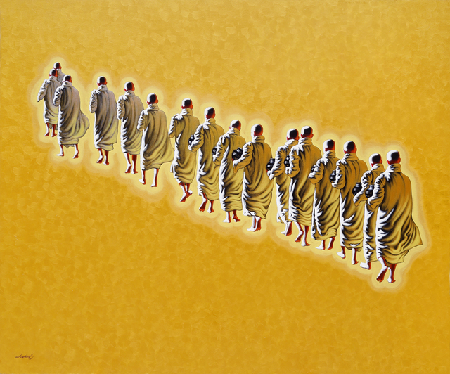 Min Wae Aung, ‘Novices on the morning round (1)’, 2015, Tanya Baxter Contemporary