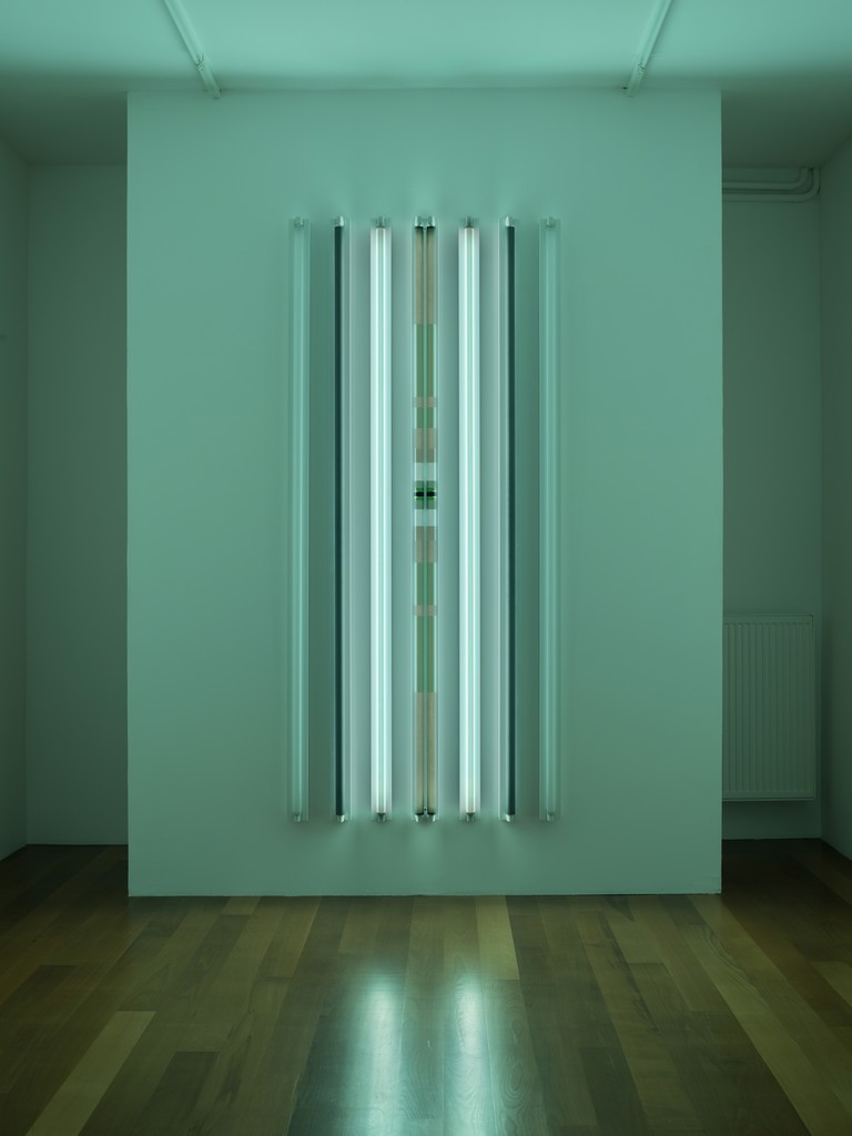 Robert Irwin, "Palladium", Galerie Xippas, Geneva, Switzerland, 2015. © Philipp Scholtz Rittermann Robert Irwin, "Palladium", Galerie Xippas, Geneva, Switzerland, 2015. © Philipp Scholtz Rittermann