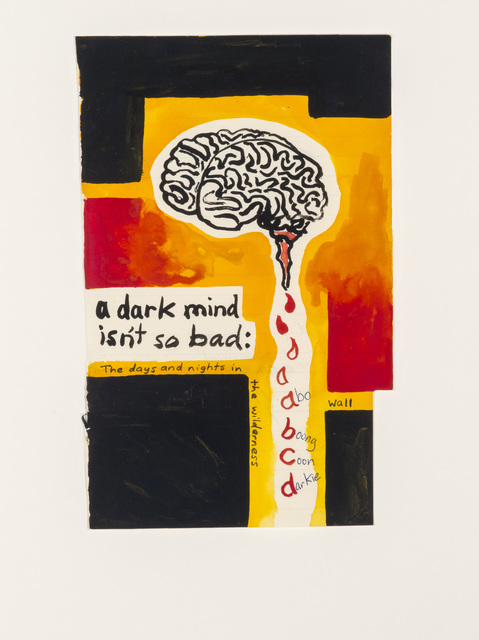 Gordon Bennett Notepad Drawings A Dark Mind Isn T So Bad 1987 Artsy