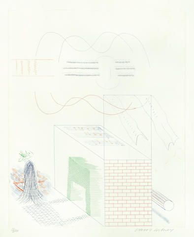 David Hockney - The Buzzing of the Blue Guitar, from 'The Blue Guitar'