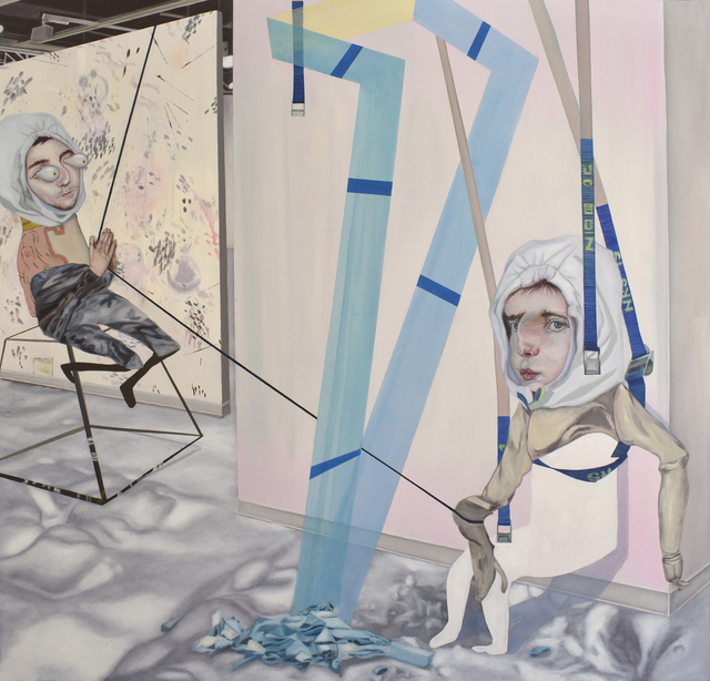Carolina Muñoz, ‘Escalador de esculturas’, 2020, Painting, Oil on canvas, Isabel Croxatto Galería