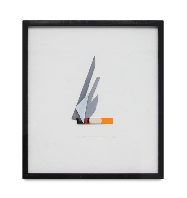 Tom Wesselmann, ‘Smoking cigar’, 1998, Painting, Acrylic and mixed media on board, Mirat