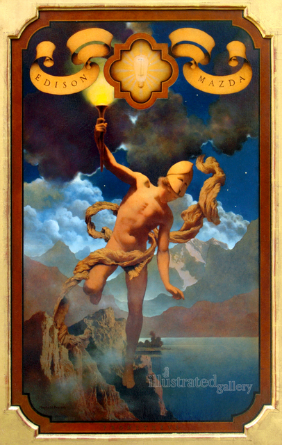 Maxfield Parrish, ‘Prometheus’, 1919, The Illustrated Gallery