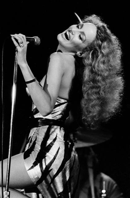 Michael Putland, ‘Jerry Hall, Bottom Line Club, New York’, 1977, Photography, Silver Gelatin, ElliottHalls