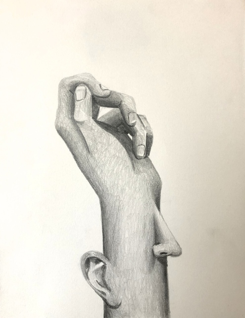 Jessica Sinks, ‘Vestigial Portrait’, 2019, Drawing, Collage or other Work on Paper, Graphite on paper, Barry Whistler Gallery