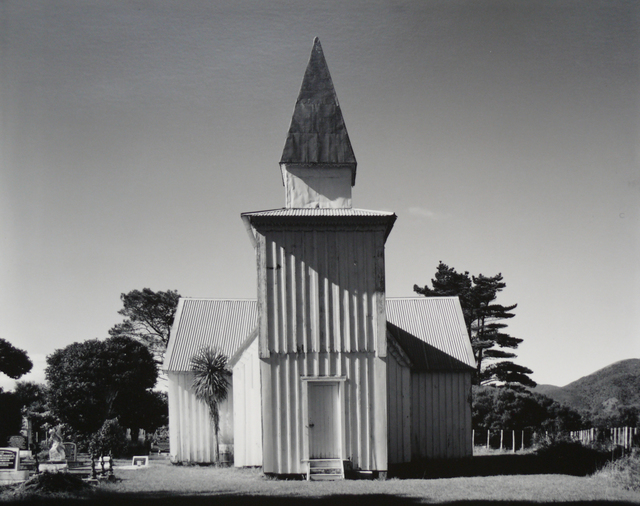 Laurence Aberhart, ‘Anglican church, Pawarenga Peninsula, Whangape Harbour, Northland, 10 May 1982’, 1983, Photography, Silver Gelatin photograph, Gow Langsford Gallery