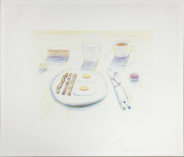 Wayne Thiebaud Breakfast (1995) Artsy