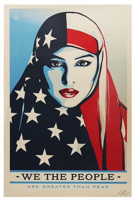 Shepard Fairey (OBEY), ‘We The People - Are Greater Than Fear’, 2017, EHC Fine Art Gallery Auction