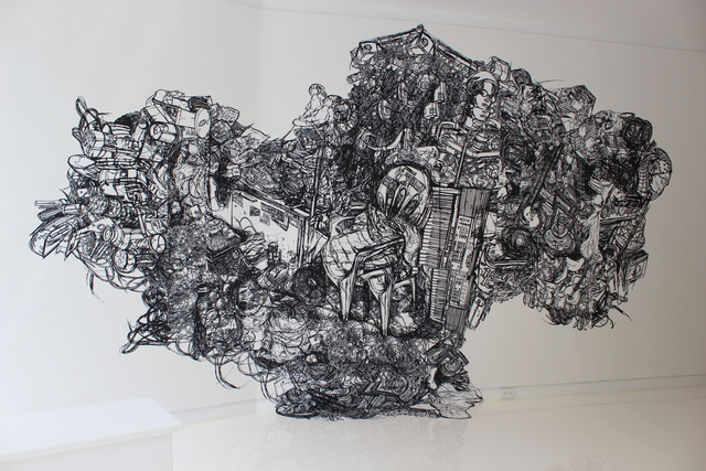 Heeseop Yoon, ‘Still Life’, 2017, Installation, Wallpaper collage, Sapar Contemporary