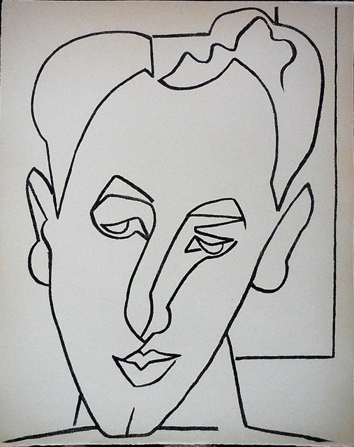 Françoise Gilot, ‘Portrait Head of a Man’, 1950-1959, Lions Gallery