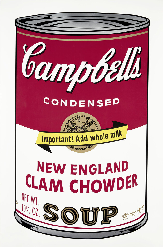 Andy Warhol - New England Clam Chowder, from Campbell's Soup II (F. & S. 57)