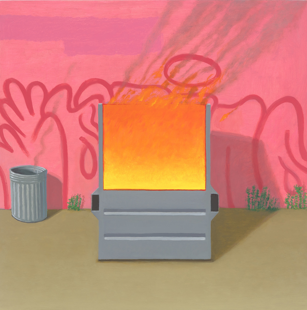 Vonn Cummings Sumner, ‘Dumpster Fire lll’, 2019, Painting, Oil on Panel, KP Projects