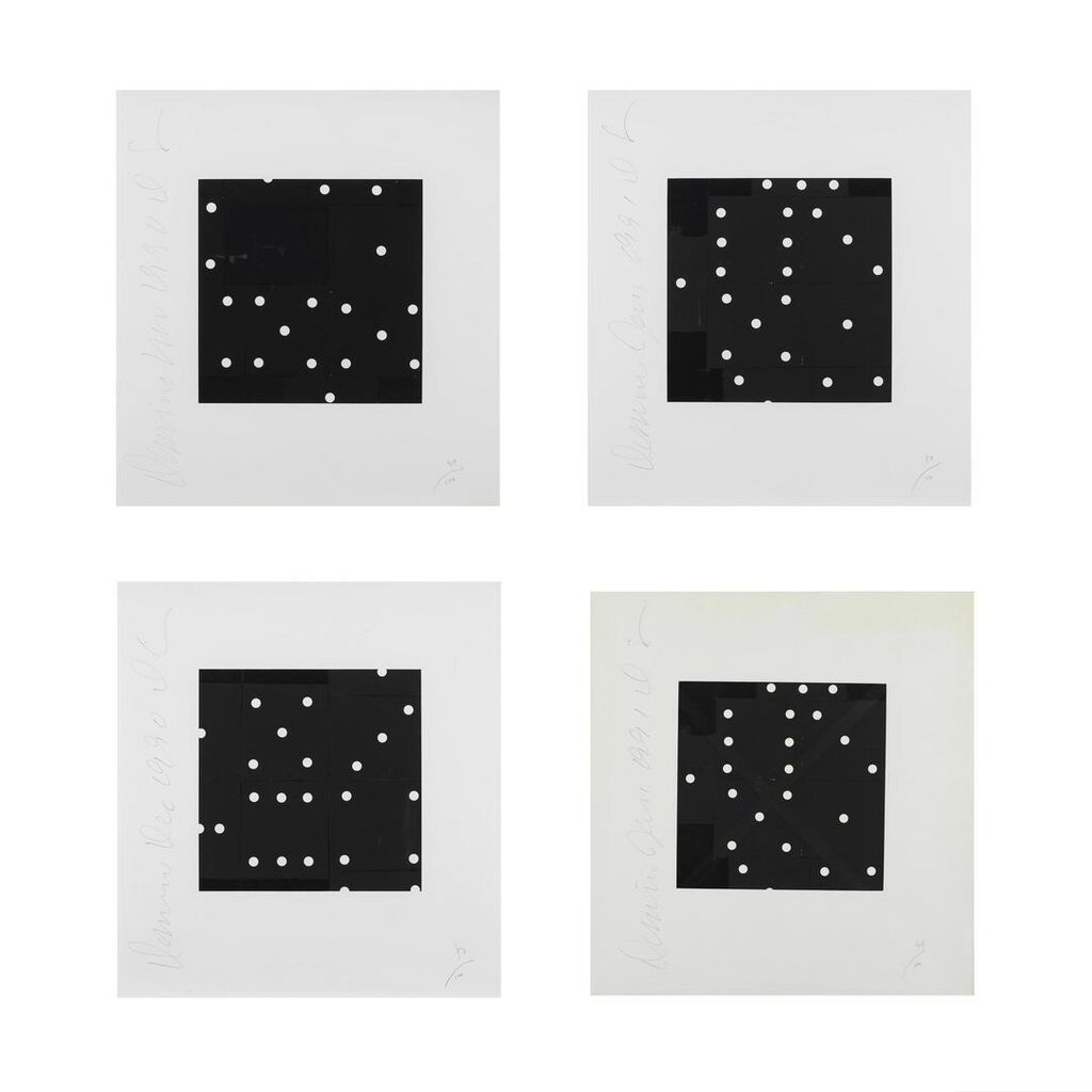 Donald Sultan - Dominos I,II,III,IV