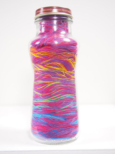 Gabriel Dawe, ‘Jarrito No. 10’, ca. 2016, Mixed Media, Thread and glass bottle, Talley Dunn Gallery
