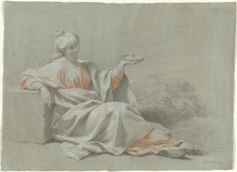 Johann Justin Preissler, ‘Young Woman with a Bowl, Seated Outdoors’, 1733, National Gallery of Art, Washington, D.C.