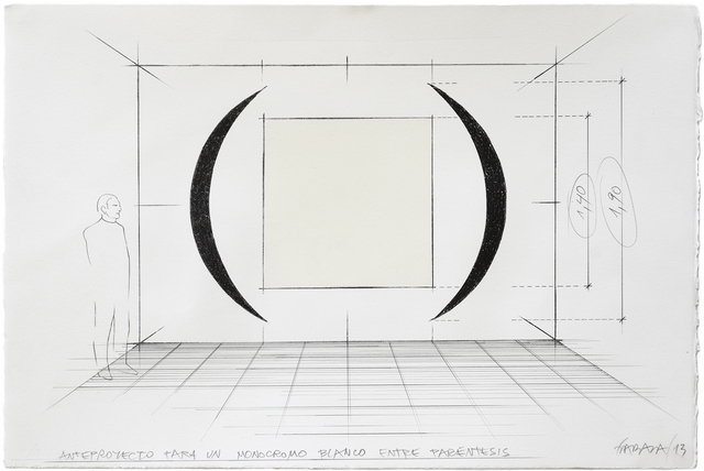 Horacio Zabala, ‘Anteproyecto para monocromos entre paréntesis’, 2013, Herlitzka + Faria