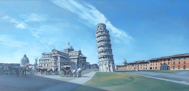 David Wheeler, ‘Study: Fields of Miracle (Pisa)’, 2013, Painting, Oil on canvas, Plus One Gallery