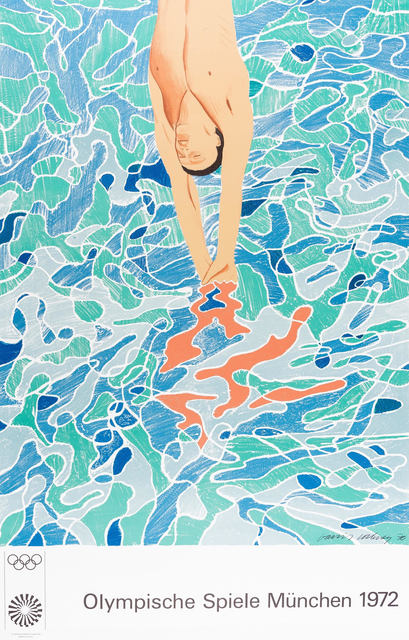 David Hockney, ‘Olympische Spiele München’, 1972, Print, Lithograph printed in colours on thick wove paper, US printing, with full margins, artrepublic