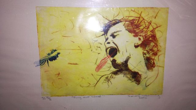 Lebohang Sithole, ‘Sing out loud’, 2019, Painting, Drypoint on paper, ARTsouthAFRICA