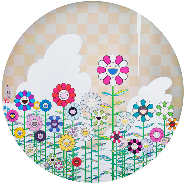 Takashi Murakami, ‘Floating campsite’, 2011, Print, Offset print, cold stamp and high gloss varnishing. Diasec mount., Gallery Delaive