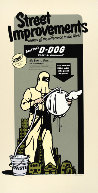 D*Face, ‘Street Improvements - I’, 2008, Print, 11 Colour Screen Print With Varnish, Stowe Gallery