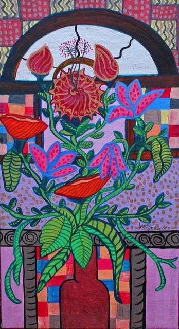 Asma Menon, ‘Still Life II’, 2007, Painting, Acrylic on canvas, The Noble Sage Collection