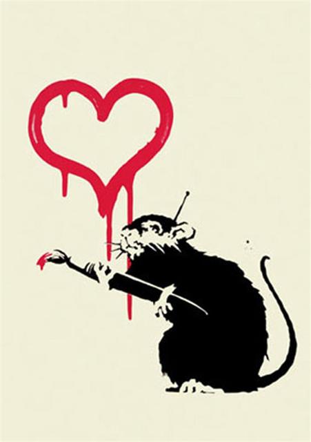 Banksy, ‘Love Rat - Unsigned’, 2004, Hang-Up Gallery
