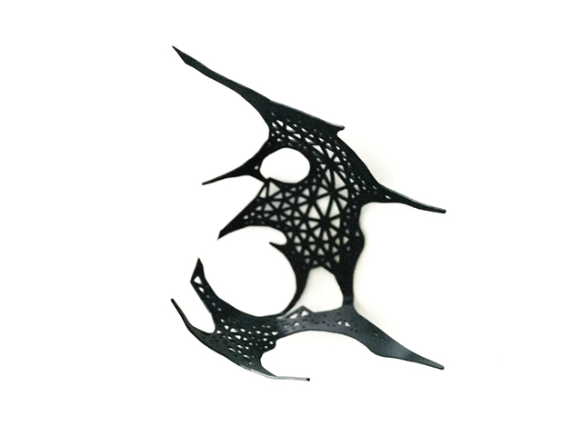 Peter Macapia, ‘Dirty Geometry: Shadows 6’, 2018, Sculpture, Black Powder Coated steel, Priveekollektie Contemporary Art | Design