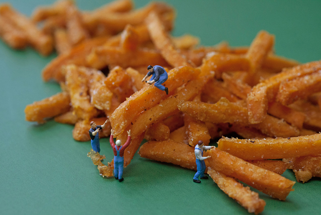 Christopher Boffoli, ‘Frite Thieves’, 2013, Photography, Archival pigment ink print on metallic paper, Winston Wächter Fine Art