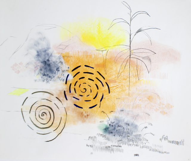 Agnes Waruguru, ‘Seeing a plant, seeing a Garden’, 2020, Painting, Acrylic and pastel on paper, Circle Art Gallery