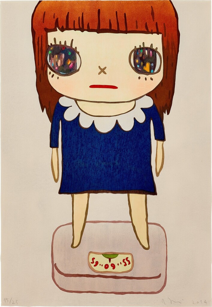 Yoshitomo Nara - Balance Girl | 量磅女孩