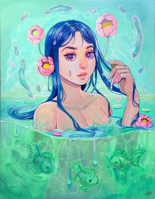 lord gris, ‘The Deep’, 2019, Painting, Acrylic, Haven Gallery