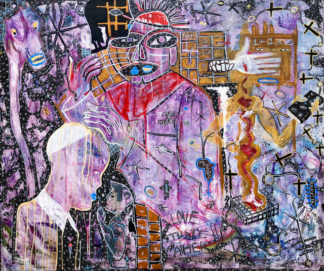 Henri Abraham Univers, ‘1904’, 2020, Painting, Acrylic on canvas, Out of Africa Gallery