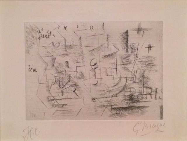 Georges Braque, ‘Nature morte sur une table (Paris)’, 1910-11, Print, Etching and drypoint, printed in black on Arches paper, Isselbacher Gallery