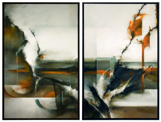 David Mellen, ‘Diptych Painting; 'We Belong to Nowhere' ’, 2015, Ivy Brown Gallery
